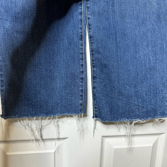 Madewell Slim Wide-Leg Jeans Raw-Hem Edition - Crownridge Wash -Size 28 - Picture 6 of 10